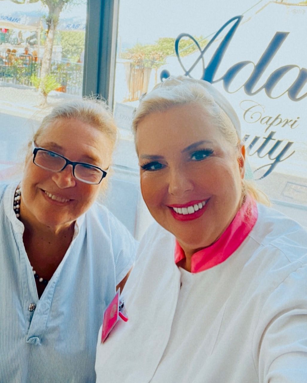 Dimostrazione del mio rituale di bellezza Splendore del viso a Capri presso Ada Beauty Center